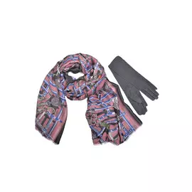 Комплект палантин перчатки