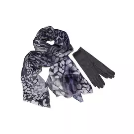 Комплект палантин перчатки