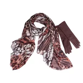 Комплект палантин перчатки