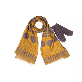 Комплект палантин перчатки