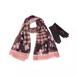 Комплект палантин перчатки