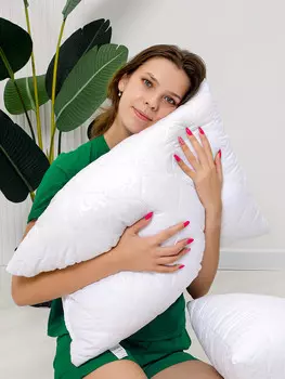 Комплект подушек Raposa home лебяжий пух микрофибра 50х70