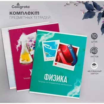 Набор предметных тетрадей 48 листов calligrata