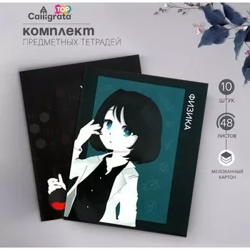Набор предметных тетрадей 48 листов, calligrata top