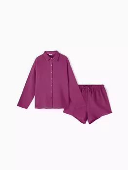 Пижама рубашка шорты