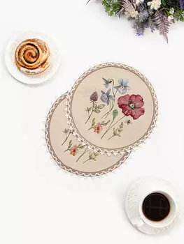 Комплект салфеток "Ласточки" 2 шт, д27 см