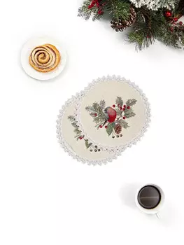 Комплект салфеток 2шт круг д.27см