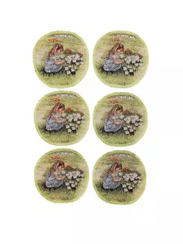 Комплект салфеток "Весенний парк" 6 шт, д11