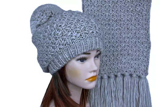 Комплект шапка и шарф