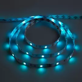 Комплект светодиодной ленты luazon lighting, 1м, 30smd-5050/м, 7,2вт/м, ip20, 12v, rgb