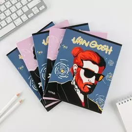 Комплект тетрадей а5, 48 листов на скрепке, 5 шт.