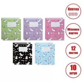 Набор тетрадей 12 листов в клетку calligrata