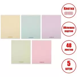 Набор тетрадей 48 листов в клетку calligrata