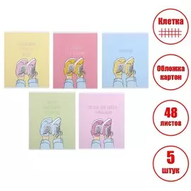 Набор тетрадей 48 листов в клетку calligrata