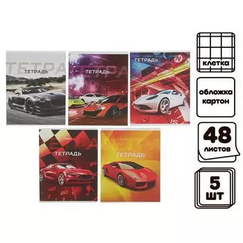 Комплект тетрадей, 48 листов в клетку, calligrata