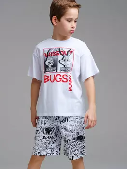 Комплект трикотажный фуфайка футболка шорты