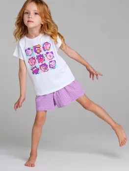 Комплект трикотажный фуфайка футболка шорты