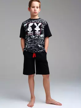 Комплект трикотажный фуфайка футболка шорты