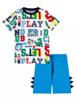 Комплект трикотажный фуфайка футболка шорты