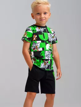 Комплект трикотажный фуфайка футболка шорты