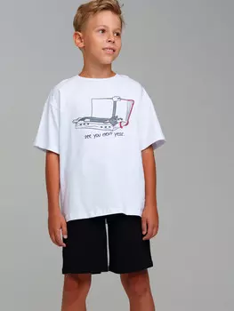 Комплект трикотажный фуфайка футболка шорты