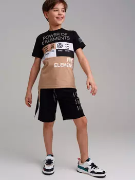 Комплект трикотажный фуфайка футболка шорты