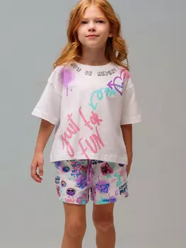 Комплект трикотажный фуфайка футболка шорты