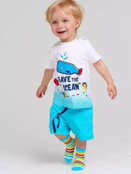 Комплект трикотажный фуфайка футболка шорты