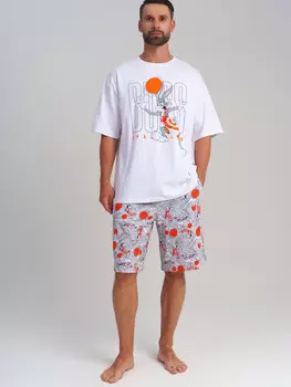 Комплект трикотажный фуфайка футболка шорты