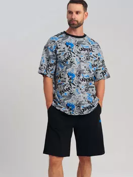 Комплект трикотажный фуфайка футболка шорты