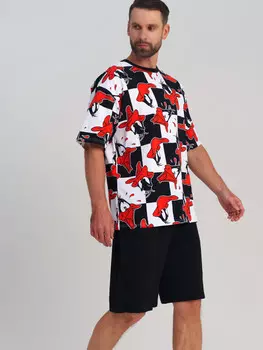 Комплект трикотажный фуфайка футболка шорты