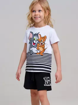 Комплект трикотажный фуфайка футболка шорты