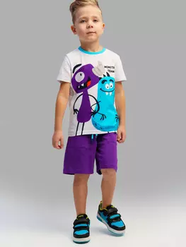 Комплект трикотажный фуфайка футболка шорты