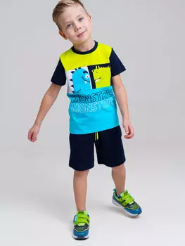 Комплект трикотажный фуфайка футболка шорты