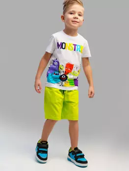 Комплект трикотажный фуфайка футболка шорты