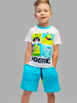 Комплект трикотажный фуфайка футболка шорты