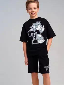 Комплект трикотажный фуфайка футболка шорты