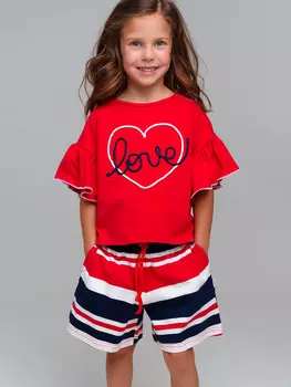 Комплект трикотажный фуфайка футболка шорты