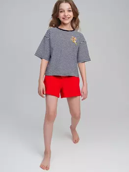 Комплект трикотажный фуфайка футболка шорты