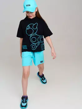 Комплект трикотажный фуфайка футболка шорты