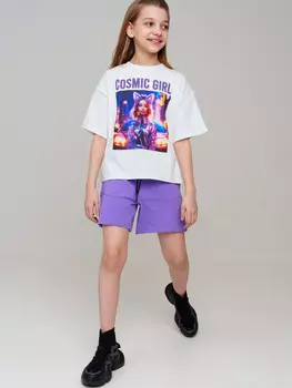 Комплект трикотажный фуфайка футболка шорты