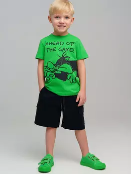 Комплект трикотажный фуфайка футболка шорты