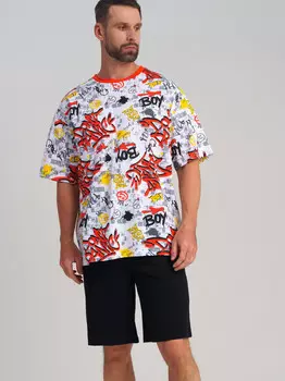 Комплект трикотажный фуфайка футболка шорты