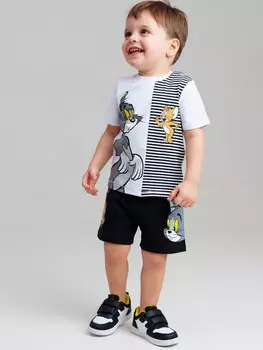 Комплект трикотажный фуфайка футболка шорты