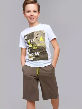 Комплект трикотажный фуфайка футболка шорты