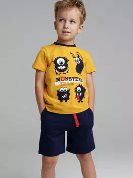 Комплект трикотажный фуфайка футболка шорты пижама пояс