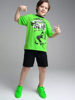 Комплект трикотажный фуфайка футболка шорты