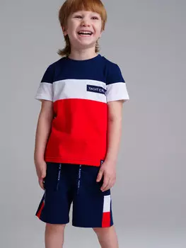 Комплект трикотажный фуфайка футболка шорты