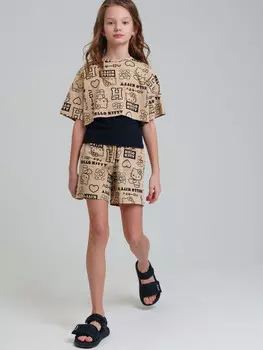 Комплект трикотажный майка шорты фуфайка футболка