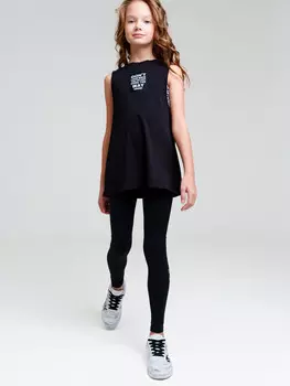 Комплект трикотажный топ майка удлиненная